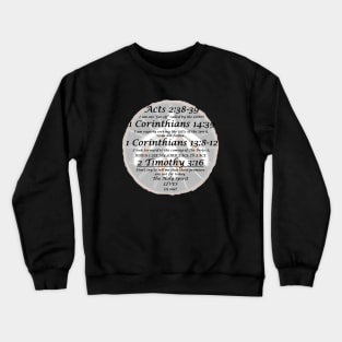 The Holy Spirit Lives in Me with Dove background Crewneck Sweatshirt